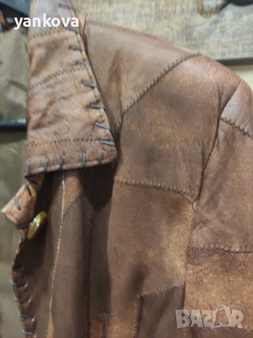 Естествена кожа дамско яке тип сако , снимка 12 - Якета - 39907117
