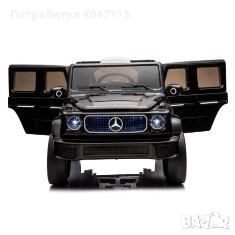 Акумулаторен джип Mercedes EQG Electric G-Class 12V с отварящи се врати меки гуми 4x4, снимка 4 - Коли, камиони, мотори, писти - 52965493