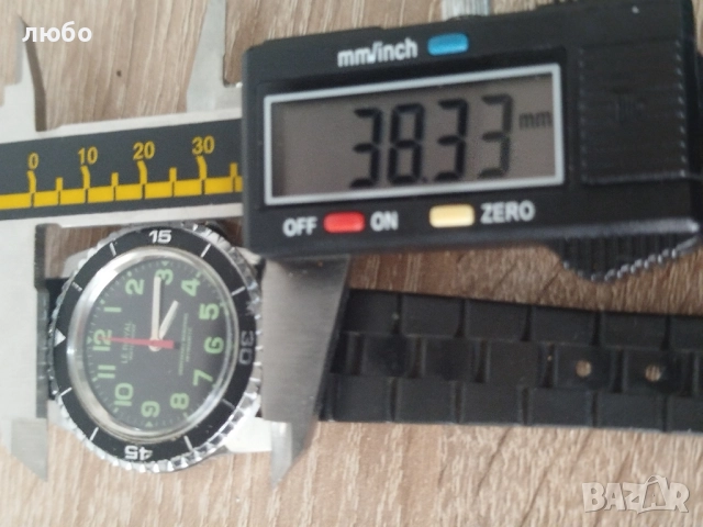 ЧАСОВНИК DIVER 70-те Години Оригинален Винтиж Работи Точно Перфектен , снимка 9 - Мъжки - 52389645