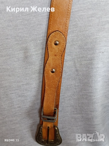 Марков естествена кожа дамски колан орнаментирана катарама стилен дизайн 26611, снимка 7 - Колани - 51845781