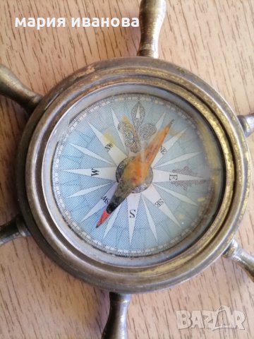 Стар американски изключително рядък компас от началото на 19 век, снимка 5 - Други ценни предмети - 42875325