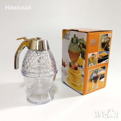 Диспенсър за мед , пчелен мед, снимка 4 - Прибори за хранене, готвене и сервиране - 31683793