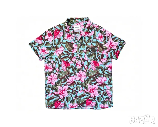 ОФЕРТА 📍 Goodfellow & Co Tropical / M / мъжка риза с къси ръкави