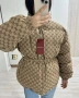 Gucci Дамско Бежово Зимно Яке Гучи Код SK496, снимка 2