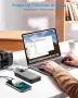 65W външна батерия, преносимо зарядно за лаптоп 25000mAh, с 3 порта и цифров дисплей, сребриста, снимка 4