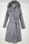 Дълго дамско яке в светлосив нюанс марка Last-past now S/M , снимка 2
