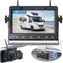 НОВА Безжична соларна камера за задно виждане VASTEND VS-7A (7" HD монитор, 10000mAh, IP69) , снимка 1