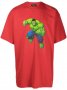 BALENCIAGA Red Hulk Embroidered Logo Oversized Мъжка / Дамска Тениска size M (XL) и L (XXL), снимка 1