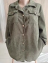 Дамска риза олив кадифе, снимка 2