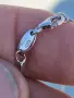 18 карата златно колие. бяло злато 18 карата. диамант., снимка 4