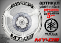 Yamaha MT-03 кантове и надписи за джанти ymt03-r-yellow, снимка 2