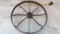 ковано масивно колело от каруца, двуколка, рало , снимка 14