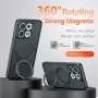 За Motorola Edge 70 Max 5G Матов Магнитен TPU PC Калъф Skin-Touch с 360° Въртяща Стойка и Скрийн Про, снимка 10