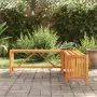 vidaXL Градинска ъглова пейка с плантер, 117x117x40 cм, акация масив, снимка 3