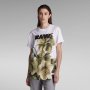 ДАМСКА ТЕНИСКА – G-STAR RAW LASH FEM FLOWER PHOTO GRAPHIC TOP; размери: S, снимка 1