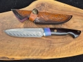 Ловен нож дамаска стомана LN423, снимка 3