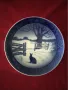 Колекционерска порцеланова коледна чиния 1971 г. Royal Copenhagen Дания, снимка 1