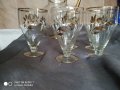 стар стъклен сервиз за вино, снимка 3