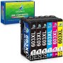 Нов Комплект 6 броя тонер касети мастило за офис принтер Epson, снимка 1 - Други стоки за дома - 40336717