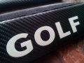 Супер качество черен карбон кожа протектор калъф два цвят за колан Голф GOLF за кола автомобил джип, снимка 6