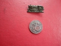 Бронзов знак значка  кокарда локомотив 4804, снимка 1