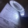 Увеличителна ръчна лупа LED осветление увеличения 2.5Х 5Х 16Х за четене, снимка 5