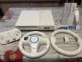 Nintendo Wii + 2 оригинални контролера + Nunchuk + HDMI + волани | Само РАЗМЯНА, снимка 1