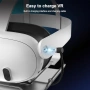 Нова Зареждаща стойка за Meta Quest 3S 3 2 Pro с LED RGB VR док станция, снимка 4