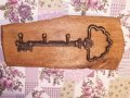 Закачалка от дърво (дървена закачалка) за механа в битов / винтидж стил, снимка 6