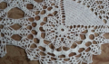 покривка плетена на една кука 95/45см бял, снимка 2