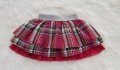 Детска карирана пола с тюл размер 3 години, снимка 10