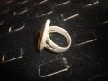 СТАР СРЕБЪРЕН ДАМСКИ ПРЪСТЕН със СЕДЕФ 925 ПРОБА 14993, снимка 9