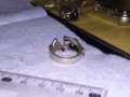 ФИГУРАЛЕН ПОСРЕБРЕН с ПЕЧАТ S925 АРТ ПРЪСТЕН КОТЕНЦЕ от БЛАГОРОДНА НЕРЪЖДАЕМА СТОМАНА 36130, снимка 5