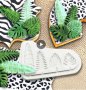 4 интересни тропически листа листо хаваи папрат филодендрон силиконов молд форма фондан украса, снимка 1 - Форми - 36099239