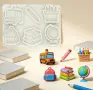училище книга глобус раница автобус молив училищен силиконов молд форма фондан декор, снимка 3