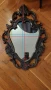 Старинно огледало с рамка от ръчно ковано желязо., снимка 2