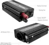 Bapdas 500W автомобилен инвертор DC 12V към 220-240V AC, 2 USB порта 4.2A, снимка 4