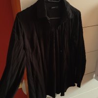 черна дамска риза , снимка 1 - Ризи - 44163898