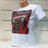 Нова дамска тениска с дигитален печат на музикалната група Whitesnake - Love Songs, снимка 5 - Тениски - 37176544