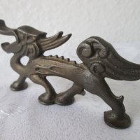 стара отварачка дракон метал фигура пластика, снимка 2 - Статуетки - 29125920