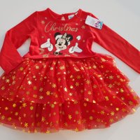 Коледна рокля Мини Маус 9-12 месеца - НОВА, снимка 2 - Бебешки рокли - 30635936