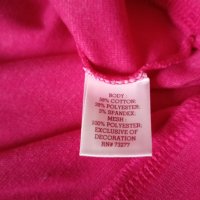 Блузка в розово с акцент мрежички на рамената, снимка 3 - Блузи с дълъг ръкав и пуловери - 42509343