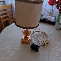 Стара медна нощна лампа, снимка 1 - Антикварни и старинни предмети - 40445796