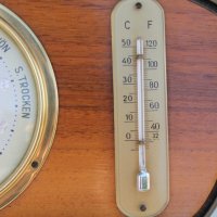 Немски барометър с термометър , снимка 4 - Антикварни и старинни предмети - 36890519