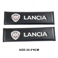 Супер качество черен карбон кожа протектор калъф калъфи за колан Ланчиа Lancia за кола автомобил , снимка 2 - Аксесоари и консумативи - 33908698
