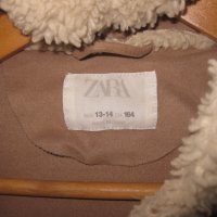 Зимно двулицево кожухче и якета Zara за ръст 164 см.!, снимка 4 - Детски якета и елеци - 38511621