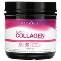 Колаген на прах, Неосел, Neocell, Super Collagen Peptides, Unflavored, 400 g, снимка 1 - Хранителни добавки - 36975781