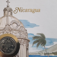 Никарагуа . 50 цента. 1983 година. Чисто нов. Нумизматичен плик ., снимка 2 - Нумизматика и бонистика - 44508915