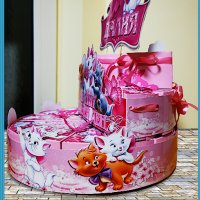Картонена торта -котето Мари,покани за рожден ден,банери за стена и др., снимка 3 - Други - 39476956