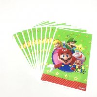 10 бр торбички Супер Марио Super Mario зелен фон за сладки подарък рожден ден парти, снимка 1 - Други - 31335385